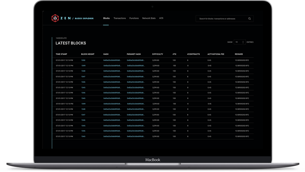 zen block explorer